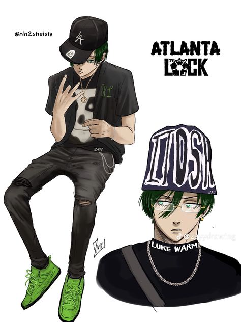 Atlanta Lock, Hood Anime, Itoshi Blue Lock, Blue Lock Funny, Gangsta Anime, Anime Gangster, Rin Itoshi, Itoshi Rin, Blue Clocks