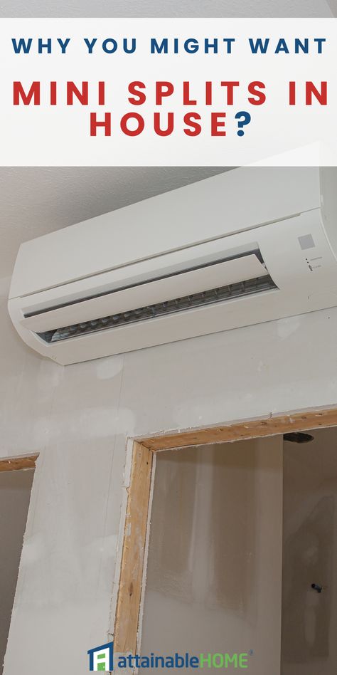 Cooling System Home, How To Install A Mini Split, How To Hide A Mini Split Unit, Sunroom Heating And Cooling, Mini Split Cover Ideas, Mini Split Heating And Cooling, Ductwork Installation, Ductless Heating And Cooling, House Diys