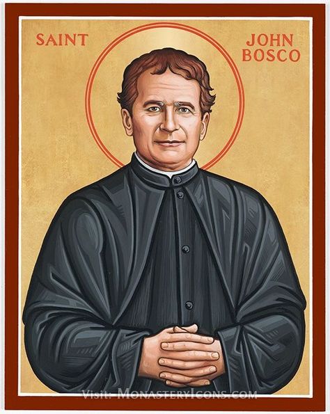 São João Bosco - Imagens, ícone, fotos, pinturas Saint John Bosco, Monastery Icons, John Bosco, Street Children, St John Bosco, Godly Play, Catholic Saint, Don Bosco, Catholic Priest