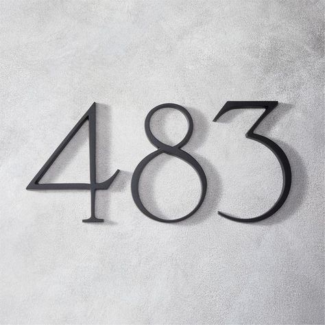 Modern Black House, Modern Serif Fonts, Modern House Number, Modern Serif, Type Foundry, House Number, Home Reno, Number 3, House Numbers