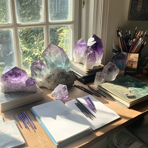 Which Witch, Improve Concentration, Witchy Things, Creative Corner, Gadgets And Gizmos, Fluorite Crystal, Crystal Meanings, The New School, Chakra Crystals