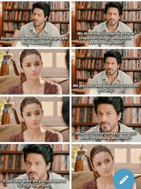 Best dialogue in dear zindagi Love You Zindagi Quotes, Filmy Quotes, Dear Zindagi Quotes, Dear Zindagi, Movie Dialogues, Quotes About Strength And Love, Hug Quotes, Bollywood Quotes, Movies Quotes Scene