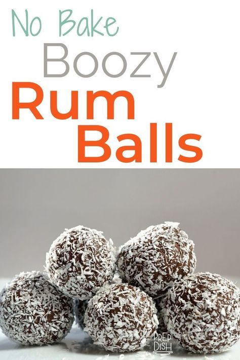 These easy no bake rum balls are not only boozy but gluten free and paleo too.  To make a kid friendly version just omit the rum and increase the maple syrup. #rumballs #nobakerumballs #glutenfree #paleo Rum Desserts, Gluten Free Truffles, Dessert Balls, Bourbon Balls Recipe, Gluten Free No Bake, Gluten Free Christmas Desserts, Boozy Baking, Puerto Rican Rum, Gluten Free Holiday Recipes