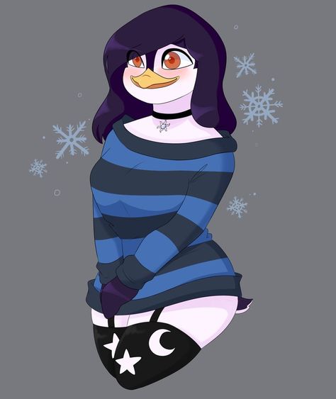 Penguin Oc Art, Penguin Fursona, Captain Celaeno, Degenerate Art, Anthropomorphic Animals, Penguin Art, Body Sketches, Fun Party Games, Art Tutorials Drawing