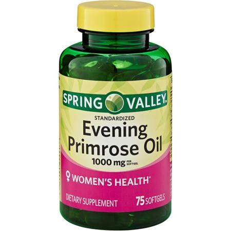 Spring Valley Evening Primrose Oil Dietry Supplement Softgels, 1000 mg, 75 count Evening Primrose Supplement, Toenail Fungus Remedies, Healthy Supplements, Spring Valley, Primrose Oil, Hair Vitamins, Evening Primrose Oil, Nail Fungus, Evening Primrose