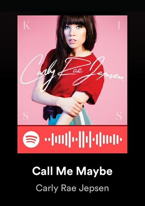 Music Is Art, Spotify Codes, Music Poster Ideas, Spotify Code, Carly Rae Jepsen, Call Me Maybe, Music Collage, Poster Ideas, Spotify Playlist