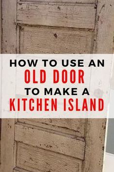 Unique Kitchen Island, Upcycle Door, Old Door Projects, Mudroom Makeover, Before And After Transformation, Winter Wreath Diy, Thrifted Home Decor, Airplane Wall, Funky Junk Interiors