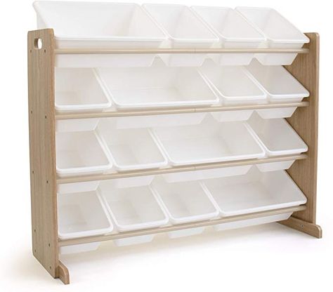 Amazon.com: Tot Tutors Springfield Collection Supersized Wood Toy Storage Organizer, Extra Large, Grey/White: Kitchen & Dining Wood Toy Storage, Cube Storage Decor, Toddler Toy Storage, Bookshelf Closet, Large Toy Storage, Toy Storage Organizer, White Bookshelves, Toy Organizer, Toy Storage Organization