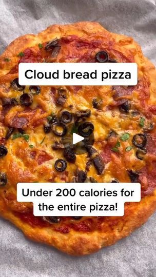 Cloud Pizza, Cloud Bread Pizza, Easy Healthy Pizza, Calories Pizza, Low Calorie Pizza, Protein Pizza, Clean Sweets, 200 Calorie, Keto Chaffles