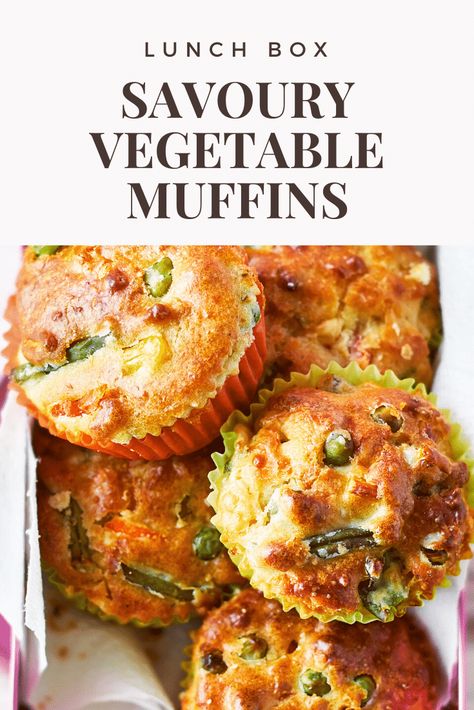 These irresistible Savoury Vegetable Muffins are packed with flavour thanks to cheddar cheese, sage, garlic, cumin and plenty of vegetables. They're perfect to make at the weekend and then enjoy in packed lunches or even for breakfast. It takes just minutes to make the muffin batter in a single bowl without any special equipment. Easy, fun, tasty and ready in just 20 minutes! #AMummyToo Vegetable Muffins Healthy, Healthy Savoury Snacks, Veg Muffins, Savoury Breakfast Ideas, Muffin Monster, Savoury Vegetable Muffins, Healthy Savoury Muffins, Muffins Savory, Savoury Scones