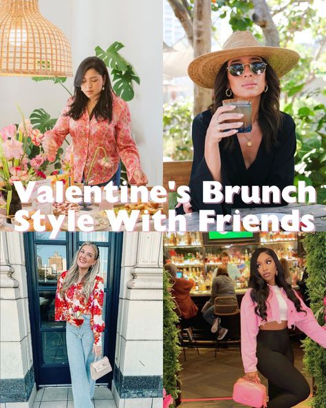 Brunch Outfit February, Galentine Brunch Outfit, Valentines Brunch Outfit, Galentines Brunch Outfit, Day Brunch Outfit, Red Sundress, Valentines Brunch, Brunch Outfit Winter, Bright Sweater