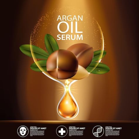 Oil Label, Argan Oil Benefits, Instagram Feed Planner, Realistic Illustration, Cosmetic Labels, Coconut Oil Pulling, Oil Pulling, Cosmetic Design, Honey Hair