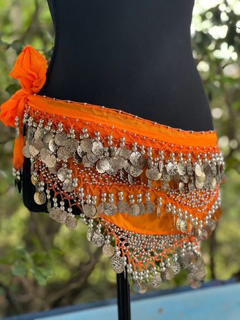 ORANGE Tassel Hip Scarf Belly Dance Belt Performance Skirt - Etsy Belly Dance Scarf, Belly Dance Belt, Dance Belt, Hip Scarf, Hip Scarves, Dance Outfit, Belly Dancing, Dance Outfits, Scarfs