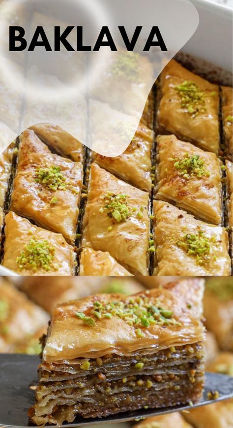 Baklava Bites Recipe, Baklava Bundt Cake 12 Tomatoes, Authentic Baklava Recipe, Easy Baklava Recipe Simple, Baclavale Recipes Greek, Turkish Baklava Recipe, Homemade Baklava Recipe, Traditional Baklava Recipe, Greek Tacos