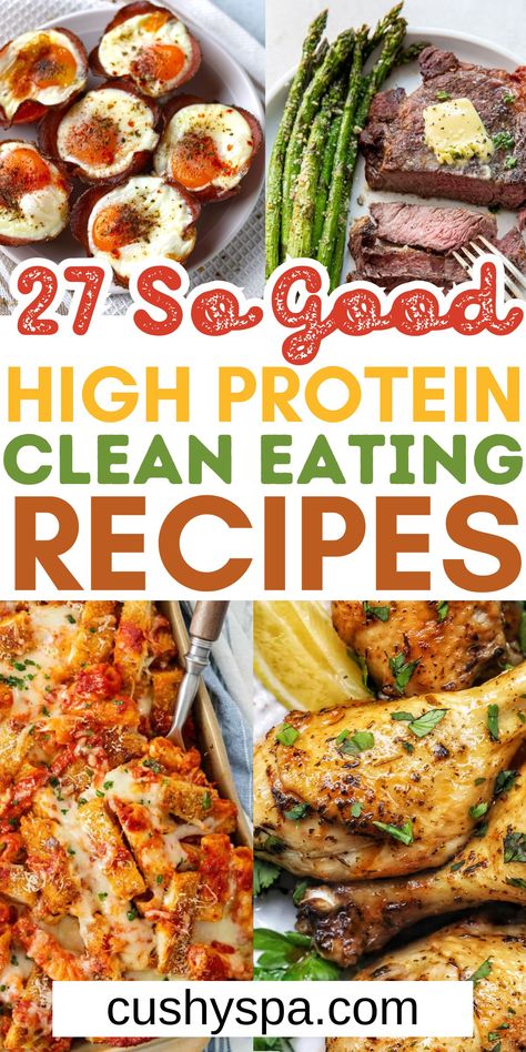 High Protein Clean Eating, Protein Clean Eating, Nourishing Food, Easy Clean Eating Recipes, Healthy Protein Meals, Healthy High Protein Meals, Delicious Clean Eating, Clean Eating Recipes For Dinner, Meal Prep Clean Eating