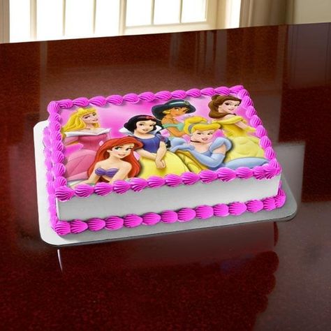 Princess Sheet Cake, Disney Princess Birthday Party Cake, Baby Snow White, Order Cakes Online, Disney Princess Babies, Decorate A Cake, Fresh Cake, Online Cake Delivery, New Year's Cake