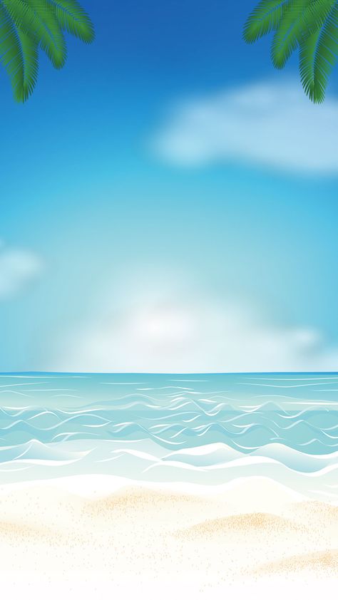 Seaside Background, Sea Illustration, Background Search, Beach Illustration, Hd Nature Wallpapers, Background Drawing, Beach Posters, Beach Background, Blue Poster