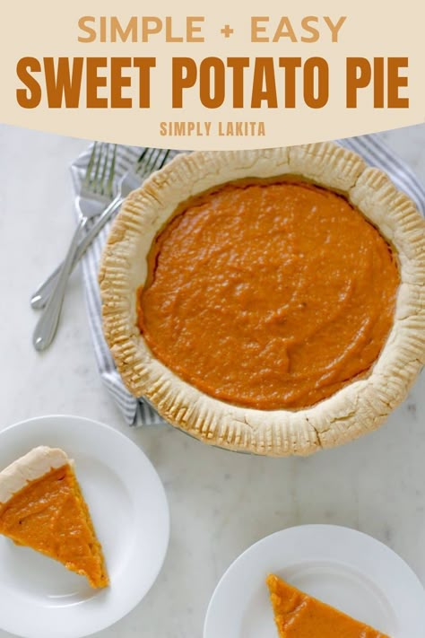 Sweet Potato Pie Recipes Easy, Simple Sweet Potato Pie, Sweet Potato Pie With Brown Sugar, Easy Sweet Potato Pie Recipe Simple, Brown Sugar Sweet Potato Pie, How To Make Sweet Potato Pie, Easy Sweet Potato Pie Simple, Southern Sweet Potato Pie, Easy Sweet Potato Pie