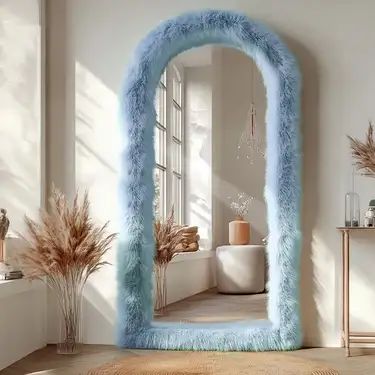 Framed Floor Mirror, Stand Up Mirror, Mirror Upgrade, Arch Floor Mirror, Full Length Mirror Stand, Floor Length Mirror, Wood Arch, Mirror Wall Bedroom, Full Body Mirror