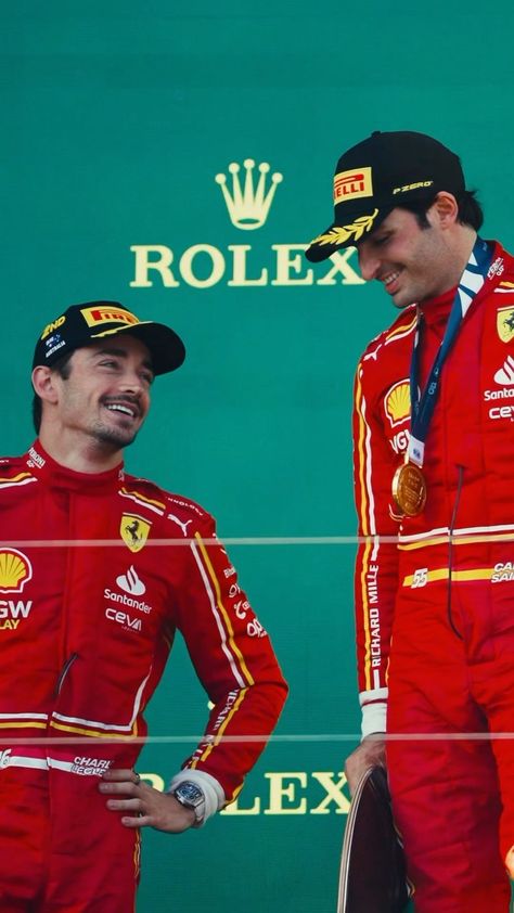 F1 Teams 2024, Charles And Carlos Wallpaper, F1 Celebration, Ferrari F1 Drivers, Ferrari 16, Carlos And Charles, Carlos Sainz Charles Leclerc, Ferrari F1 Team, Formula 1 Ferrari