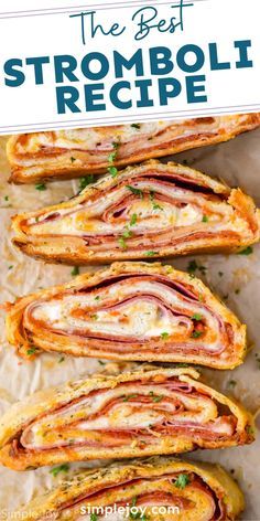 Rolled Pizza Dough Recipes, Cresent Roll Stromboli Recipe, Hawaiian Stromboli Recipe, Puff Pastry Stromboli Recipe, Stuffed Pizza Dough Recipes, Quick And Easy Stromboli, Taco Stromboli Recipe, Pie Crust Stromboli, School Stromboli Recipe