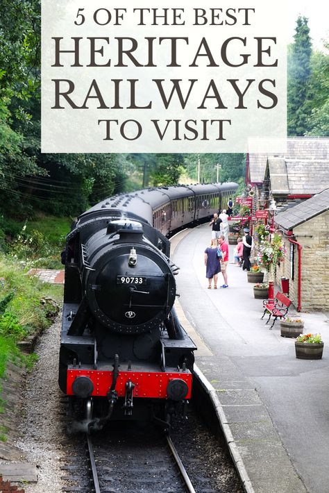 The romance of a steam train, the quaint countryside stations, the scenery - you can't beat a day out to a heritage railway. Here are my favourite heritage railways to visit in the UK and abroad, including the Keighley and Worth Valley Railway, the Swanage Railway, the Weardale Railway and Mail Rail in London. Take a look at these preserved railways and heritage lines and start planning a day out. #HeritageRailway #HeritageRailways #Trains #Travel Steam Trains Uk, Heritage Railway, Uk Trip, Steam Railway, Awesome Places, Steam Train, Chelsea Football, Global Travel, Animal Stories