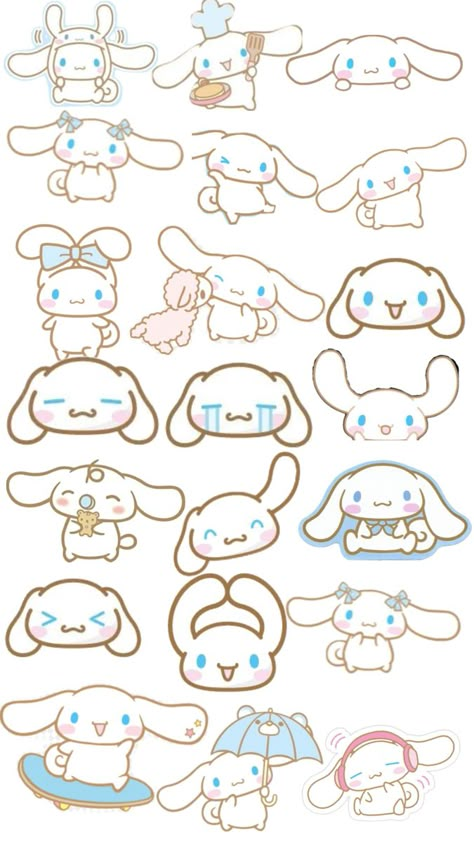 Cinnamonroll Cute Stickers Cinnamoroll, Cinnamon Roll Stickers Printable, Blue Cute Drawings, Cinnamon Roll Sanrio Sticker, Cute Stickers Sanrio, Cute Kawaii Stickers Diy, Cinnamoroll Stickers Printable, Cinnamonroll Sanrio Sticker, Sanrio Drawings Easy