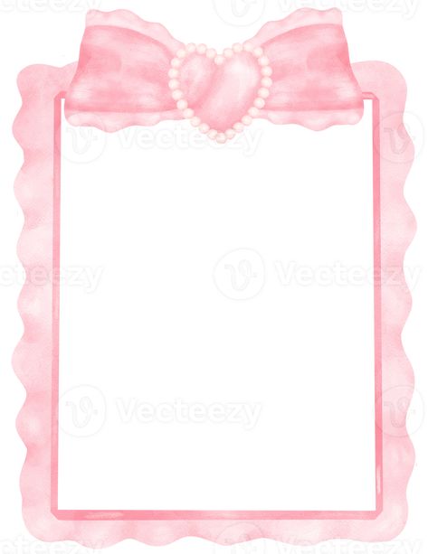 Pink Coquette frame rectangle shape aesthetic watercolor Coquette Frame, Mirror Template, Shape Aesthetic, Aesthetic Watercolor, Pink Coquette, Rectangle Shape, Free Png, The Pink, Royalty