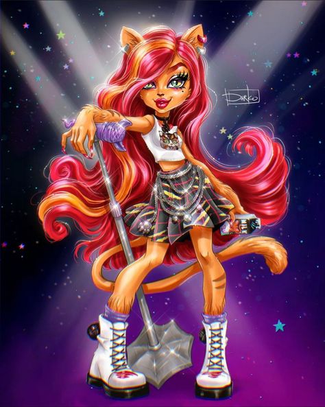 Striped Artwork, Toralei Stripe, Stripe Art, Monster High G3, Arte Monster High, Monster High Pictures, Moster High, Famous Monsters, Monster High Art