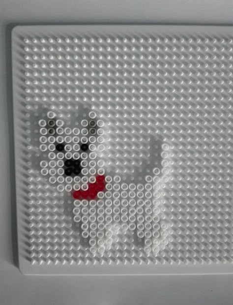 Dog Hama Bead Pattern, Perler Bead Patterns Animals, Dog Perler Bead Patterns, Hama Pearls Ideas, Hama Beads Disney, Melt Beads Patterns, Hamma Beads Ideas, Easy Perler Bead Patterns, Pearl Beads Pattern