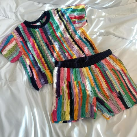 **EDIT - CALL CLOSED**TESTER CALL!!!! The joseph set!!! Matching tshirt and shorts!! Literally what else could you possibly want ????… | Instagram Crochet Set Outfit Pattern, Knit Set Pattern, Crochet On Tshirt, Crochet Matching Set Pattern, Crochet Matching Set, Tshirt Crochet, Crochet Jersey, Tshirt And Shorts, Crochet Sets