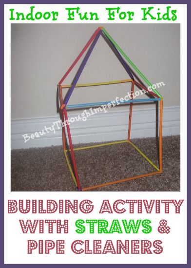 Building with pipe cleaners and straws - fun idea from @Paula (Beauty Through Imperfection) . #smartsummer Busy Bags For Toddlers, Fine Motor Skills Activity, Motor Skills Activity, Outdoor Fun For Kids, Playful Learning, Fine Motor Skills Activities, Motor Skills Activities, Indoor Fun, Busy Bags