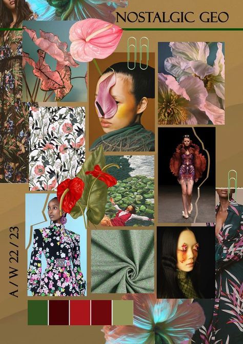 Fashion Design Portfolio Mood Boards, Fashion Mood Board 2023, Fashion Design Concept Ideas, Trend Boards Fashion, Concept Board Fashion Inspiration, Fashion Cover Page Ideas, Fashion Photography Mood Board, Ideas For Mood Board, Fashion Styling Portfolio Mood Boards