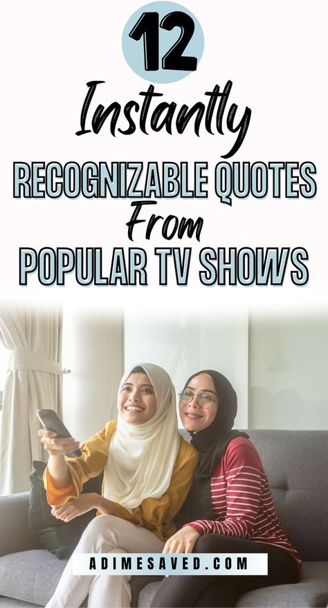 Dive into the world of iconic television with these 12 unforgettable quotes! From beloved characters to memorable moments, these lines have left a lasting mark on pop culture. Whether you're a die-hard fan or just love a good laugh, these quotes are sure to bring a smile to your face. Pin now and relive your favorite TV moments! 🍿📢 #TVQuotes #PopCulture #IconicLines Iconic Tv Quotes, Pop Culture Quotes, Unforgettable Quotes, Iconic Lines, Living On A Dime, Culture Quotes, Eating On A Dime, Popular Tv Shows, Tv Quotes