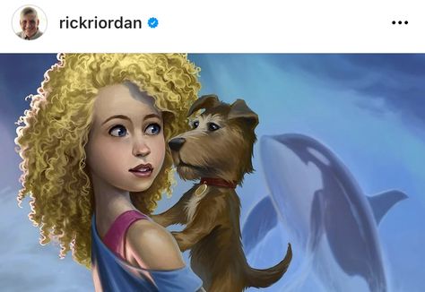 Daughter Of The Deep Rick Riordan Fanart, Daughter Of The Deep Fanart, Daughter Of The Deep, Deep Books, Emotional Support Dog, Leagues Under The Sea, Support Dog, Minor Character, Rick Riordan Books