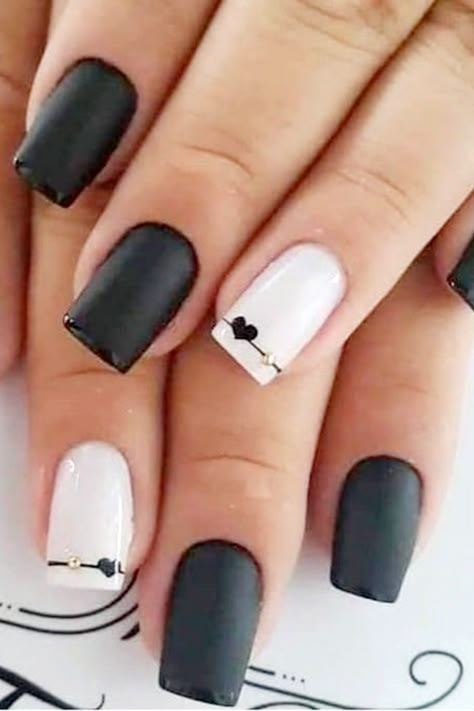 Gell Nails, Milky Nails, Matte Black Nails, Black Nail Designs, Uñas Acrilicas, Chic Nails, Short Acrylic Nails, Matte Nails, Acrylic Nail Designs