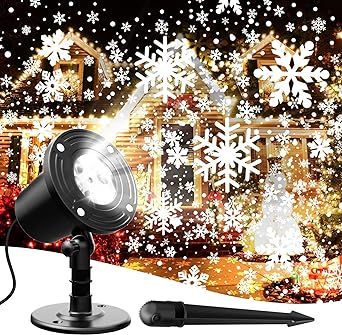 Christmas snowflake Projector Christmas Projector Lights Outdoor, Christmas Light Projector, Snowflake Christmas Lights, Christmas Projector, Snowflake Lights, Valentinstag Party, Christmas Patterns, Outdoor Holiday Decor, Lights Outdoor