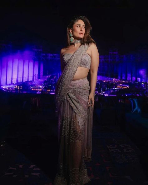 Wedding Guest Couture At The Ambani Pre-Wedding Festivities - Eternity Kareena Kapoor Saree, Ambani Wedding, Rimple And Harpreet Narula, Kareena Kapoor Pics, Radhika Merchant, Anant Ambani, Crazy Rich, Wedding Week, Pink Pearls