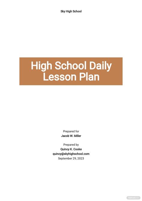 High School Daily Lesson Plan Template High School Lesson Plans, Daily Lesson Plan, Reproductive System, Template Google, Word Doc, Lesson Plans, High School, Website Design, How To Plan