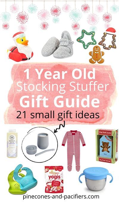 A list of 21 small gift ideas great for stockings! Cute Christmas toys, warm clothes, bath essentials, and feeding supplies for your one year old's stocking. #toddlergiftguide #babygiftguide… More Stocking Stuffers For 12 Month Old, Girl Stocking Stuffers, Socking Stuffers, Sticking Stuffers, Toddler Gift Guide, Small Gift Ideas, Stocking Stuffers For Baby, Best Toddler Toys, Stocking Stuffers For Girls