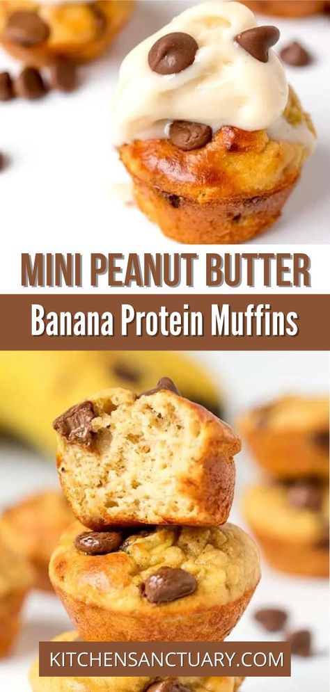 Banana Peanut Butter Protein Muffins, High Protein Mini Muffins, Protein Mini Muffins For Kids, Mini Protein Muffins, Protein Muffins For Kids, Peanut Butter Mini Muffins, Protein Mini Muffins, Peanut Butter Protein Muffins, Healthy Protein Muffins