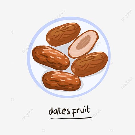 Dates Illustration, Idul Fitri Card, Stiker Food, Transparent Illustration, Ramadan Dates, Islamic Backgrounds, Eid Mubarak Photo, Animation Food, Ramadan Photos