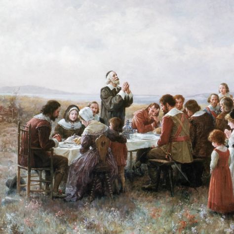 Who Was at the First Thanksgiving? - HISTORY Wampanoag Indians, William Bradford, Plymouth Colony, Thanksgiving History, Thanksgiving Lessons, Samuel De Champlain, Thanksgiving Stories, Thanksgiving Prayer, Thanksgiving Pilgrims