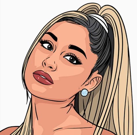 Ariana Grande Simple Drawing, Vector Portraits, Vector Portrait Illustration, Pop Art Drawing, Hollywood Actors, Mac Miller, Vector Portrait, Art Inspiration Painting, Portrait Illustration