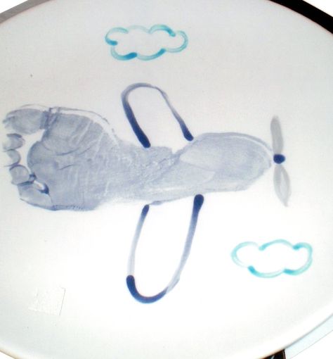 Footprint Airplane Airplane Infant Art, Handprint Airplane, Airplane Footprint Art, Letter J Crafts, J Craft, Footprint Craft, Transportation Crafts, Airplane Crafts, Footprint Crafts