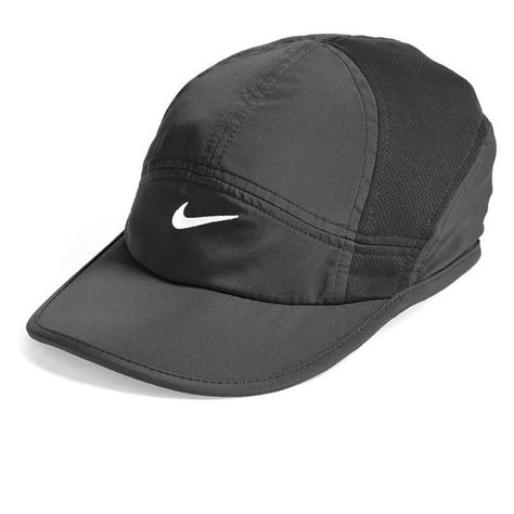 Women's Nike 'Featherlight 2.0' Dri-FIT Cap ($23) ❤ liked on Polyvore featuring accessories, hats, black, caps hats, dri fit hat, black cap, nike hat and nike cap Hats Nike, Nike Cap, Hats Black, Red Wing Boots, Nike Hat, Cap Hats, Leather Hats, Black Cap, Fitted Caps