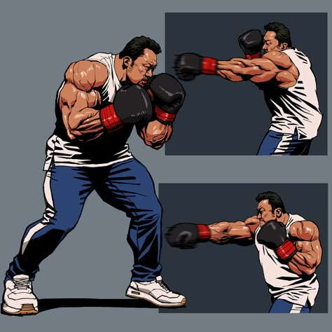 ArtStation - Street Boxer, Seung Eun Kim Seung Eun Kim, Mighty Mike, Pencak Silat, Engine Block, Character Poses, Ex Machina, Anatomy Reference, Action Poses, Drawing Poses