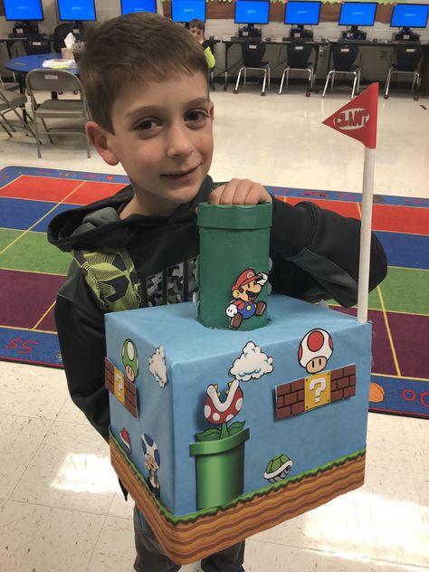 Mario Shoebox Float, Mario Themed Valentine Boxes, Gamer Valentines Boxes For Boys, Mario Valentines Day Boxes, Mario Brothers Valentine Box Ideas, Valentines Boxes For Kids School Mario, Super Mario Bros Valentines Boxes, Mario Kart Valentines Day Boxes, Mario Bros Valentines Boxes