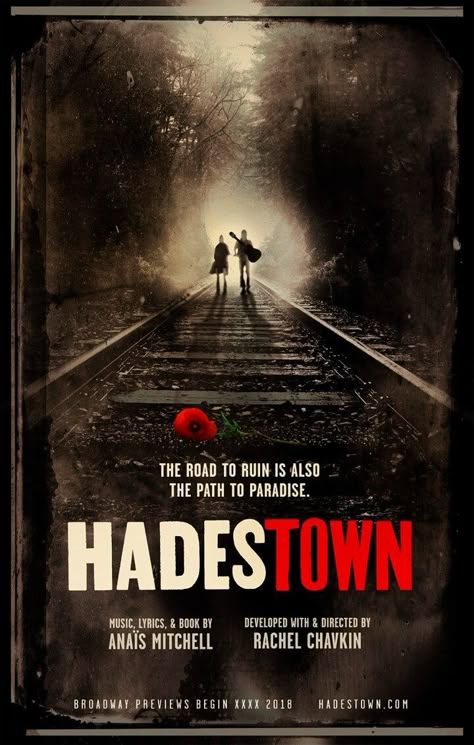 Theatre Kid Wallpaper, College Posters Dorm, Hadestown Poster, Hadestown Wallpaper, Hadestown Orpheus, I Just Wanna Rock, Broadway Poster, Hades Town, Posters Dorm