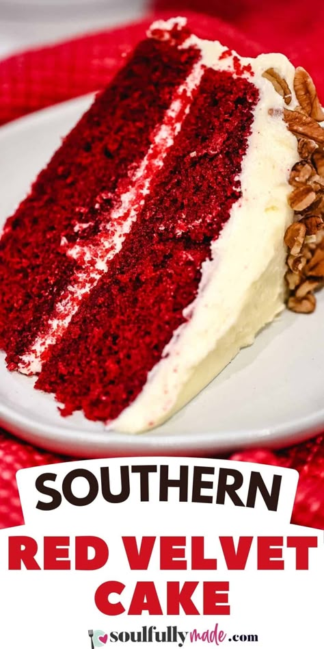 Fillings For Red Velvet Cake, Wesson Oil Cake, Southern Red Velvet Cake From Scratch, Southern Living Red Velvet Cake Recipe, Divas Can Cook Red Velvet Cake, Red Velvet Cake With Pecans, Redvelvet Cake Recipe, Southern Red Velvet Cake Recipe, Red Velvet Cake From Scratch